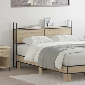 vidaXL Κεφαλάρι Αποθήκης Sonoma Δρυς 135 cm Επεξεργασμένο ξύλο