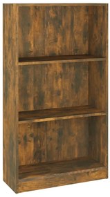 vidaXL Βιβλιοθήκη Καπνιστή Δρυς 60x24x109 εκ. από Επεξεργασμένο Ξύλο
