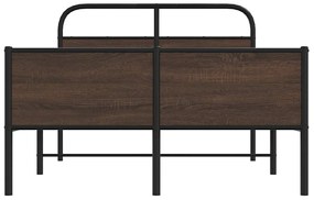 Πλαίσιο Κρεβατιού Χωρ. Στρώμα Καφέ Δρυς 140x200εκ. Επ. Ξύλο - Καφέ