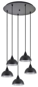 SE21-BL-B10-5BL-MS3 ADEPT PENDANT Black Metal Shade +