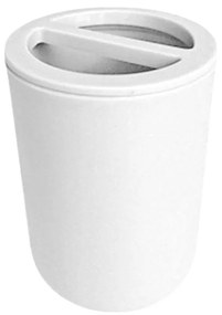 Θήκες οδοντόβουρτσας πλαστικές σε σετ 5Χ - White - 21536