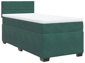 ΚΡΕΒΑΤΙ BOXSPRING ΜΕ ΣΤΡΩΜΑ ΣΚΟΥΡΟ ΠΡΑΣΙΝΟ 80X200 ΕΚ. ΒΕΛΟΥΔΙΝΟ 3286165