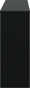 vidaXL Τραπέζι κονσόλας Ριγέ Μαύρο 155 x 29 x 74 εκ.