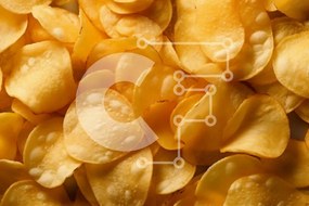 Σετ των 2 Intra Συλλεκτικό Ξύλινο Παζλ Plywood 4mm - Τραγανό και νόστιμο σωρό από πατατάκια Σε Ξύλινο Κουτί - Διαστάσεις: 10x10 cm – 25 κομμάτια