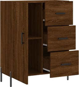 vidaXL Ντουλάπι Καφέ Δρυς 69,5 x 34 x 90 εκ. Επεξεργασμένο Ξύλο