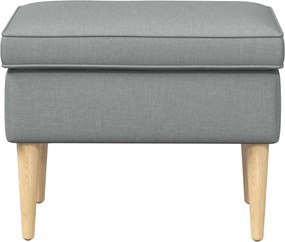 vidaXL Πολυθρόνα Ποδιών Ανοιχτό γκρι 55 x 35 x 41 εκ Πολυεστέρας