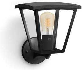 Έξυπνο Φωτιστικό Τοίχου Led Ε27 7W IP44 Μαύρο Φανάρι Hue W Inara 929003098901 Philips Hue-929003098901-Μαύρο 929003098901