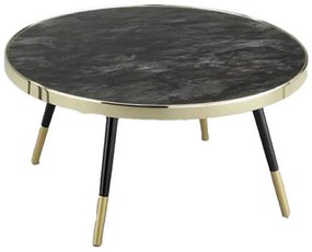 Τραπεζάκι Καφέ DKD Home Decor Κρυστάλλινο Χάλυβας 82,5 x 82,5 x 40 cm