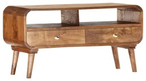 vidaXL Έπιπλο Τηλεόρασης 90 x 35 x 47 εκ. από Μασίφ Ξύλο Μάνγκο
