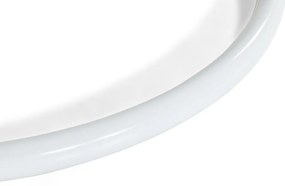 Κρεμαστή πολυθρόνα Comfort Garden 528, Άσπρο, Καφέ, 196x95x95cm, Πλαστικό ψάθινο, Ταπισερί, Μέταλλο