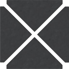 vidaXL Πλάκες βαρών ομπρέλας 4 τεμάχια Μαύρος γρανίτης τριγωνικός 14kg