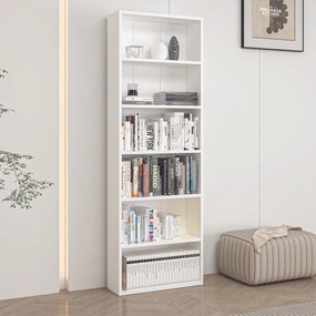 Βιβλιοθήκη Λευκό ALOSA 60x20x176