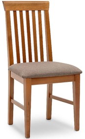 Καρέκλα Τραπεζαρίας Francis 0228345 48x42x96cm Walnut Ξύλο,Ύφασμα