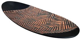 Πιατέλα Διακοσμητική 0038-223-044 50x19,5x5,5cm Black-Bronze Polyresin