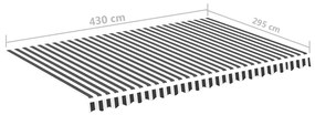 ΤΕΝΤΟΠΑΝΟ ΑΝΤΑΛΛΑΚΤΙΚΟ ΑΝΘΡΑΚΙ / ΛΕΥΚΟ 4,5 X 3 Μ. 311989