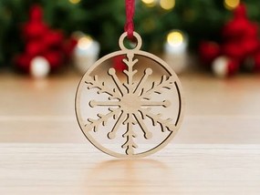 Intra απο ξύλο plywood 3mm-4mm πάχος – Κρεμαστό στολίδι με μπιχλιμπίδι χιονιού 50x60 cm INTRAVECTRY-MY546916