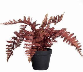 Τεχνητό Φυτό Φτέρη 1811-6 42cm Red Supergreens Polyethylene,Fabric