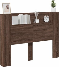 vidaXL Κεφαλάρι Καφέ δρυς 140 x 16,5 x 103,5 cm Επεξεργασμένο ξύλο