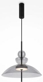 Κρεμαστό Φωτιστικό Οροφής LED 12W Γυαλί Φ40cm Bangkok Maytoni-MOD185PL-L11B3K3-Γκρι MOD185PL-L11B3K3