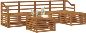 vidaXL Σειρά Καναπέ Εξωτερικού 6 pcs Φυσικό