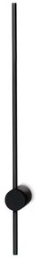 Απλίκα Φωτιστικό Τοίχου LED 12W Μαύρο 4000Κ 70cm Essence 341002 Ideal Lux 341002