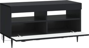 vidaXL Ντουλάπα LED Τηλεόρασης ZWOLLE 81 x 35 x 43 εκ. Μαύρο