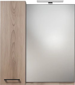Mabo Thebes 80 MDF Mirror - Καθρέφτης Με Ντουλαπι (80x70x14) - MDF Λάκα Glossy White