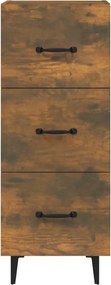 vidaXL Ντουλάπι Καπνιστή Δρυς 34,5 x 34 x 90 εκ. Επεξεργασμένο Ξύλο