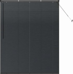 vidaXL Βενετσιάνικες Ρόδες Μαύρο 175 x 145 εκ Αλουμίνιο
