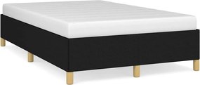 vidaXL Πλαίσιο Κρεβατιού χωρίς στρώμα Μαύρο 120x190 εκ. Υφασμάτινο