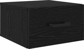 vidaXL Κομοδίνο 2 pcs Μαύρη δρυς 35 x 35 x 20 εκ Επεξεργασμένο ξύλο