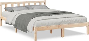 vidaXL Πλαίσιο Κρεβατιού Μακρύ Χωρίς Στρώμα 140x220 εκ Μασίφ Πεύκο