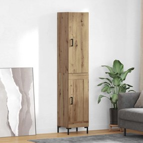 vidaXL Highboard Artisan Oak 34,5 x 34 x 180 εκ. Επεξεργασμένο ξύλο