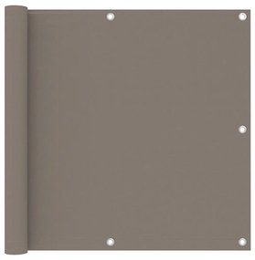 Διαχωριστικό Βεράντας Taupe 90 x 500 εκ. Ύφασμα Oxford - Μπεζ-Γκρι