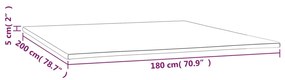 vidaXL Ανώστρωμα 180x200x5 εκ.
