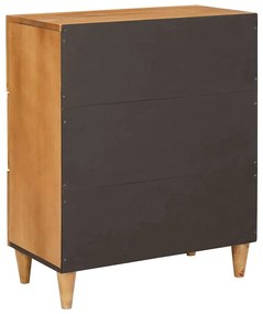 vidaXL Πλαϊνό γραφείο Ανοιχτό καφέ 60 x 33 x 75 cm Μασίφ ξύλο μάνγκο