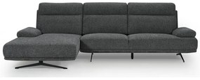 Seattle L-Shape Sofa Right Dark Grey