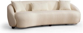 Τριθέσιος Καναπές Κρέμα LEDA BOMOL 94x230x75