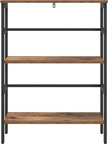 vidaXL Ράφι Βιβλίων 2 επιπέδων 60 x 29,5 x 81 εκ Επεξεργασμένο Ξύλο