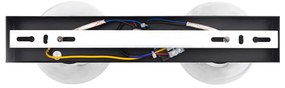 vidaXL Σποτ οροφής Μαύρο 33 x 13 x 26 εκ. Γυαλί και μέταλλο