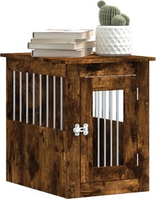 vidaXL Κλουβί Σκύλου Καπνιστή Δρυς 45x62x59 εκ. Επεξεργ. Ξύλο
