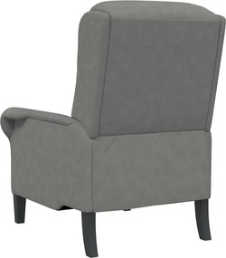 vidaXL Πολυθρόνα Σκούρο γκρι 76 x 94 x 102 εκ. Μικροΐνες