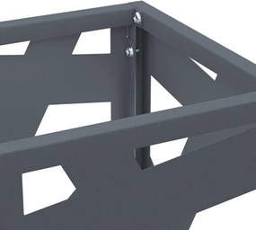 vidaXL Βάση ομπρέλας βροχής Ανθρακί 15,5 x 15,5 x 49 εκ Ατσάλι