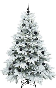 vidaXL Τεχνητό Χριστουγεννιάτικο Δέντρο Λευκό 150 cm ΠΕ και PVC