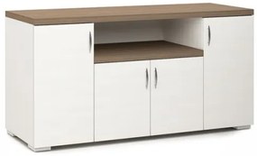 Σύνθετο NSBIOMEL "DRIOPI" 150x80x45cm 25-702 ΧΡΩΜΑ ΛΕΥΚΟ ΜΕ ΔΡΥΣ ΕΠΙΦΑΝΕΙΑ
