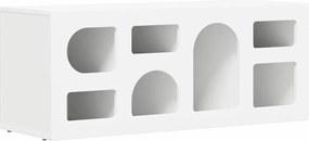 vidaXL Ντουλάπι TV ELST 100 x 35 x 40 εκ Λευκό Επεξεργασμένο ξύλο