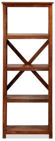 vidaXL Βιβλιοθήκη 60x30x160 εκ. Μασίφ Ξύλο Ακακίας/Μελί Sheesham