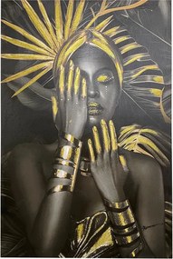 Πίνακας σε καμβά Umone Inart 80x3x120εκ