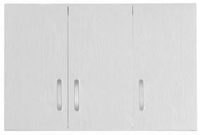 Πατάρι ντουλάπας Zelia pakoworld τρίφυλλο λευκό 90x42x60εκ (1 τεμάχια)