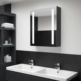 Καθρέφτης Μπάνιου με Ντουλάπι &amp; LED 50 x 13 x 70 εκ.